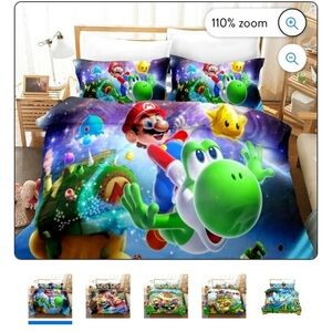 Super Mario Galaxy duvet Bedding Set -
